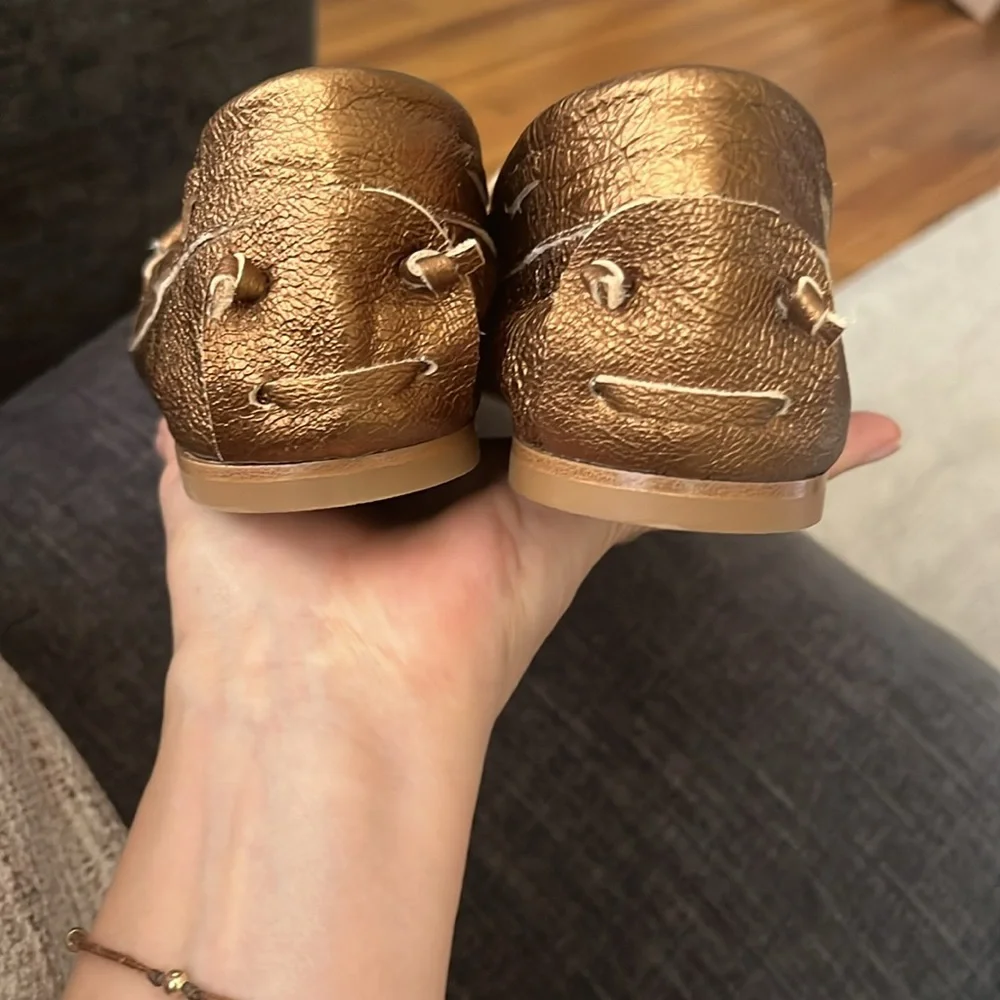 Jamie Haller Camp Loafer in Gold/Bronze - Picture 7 of 13